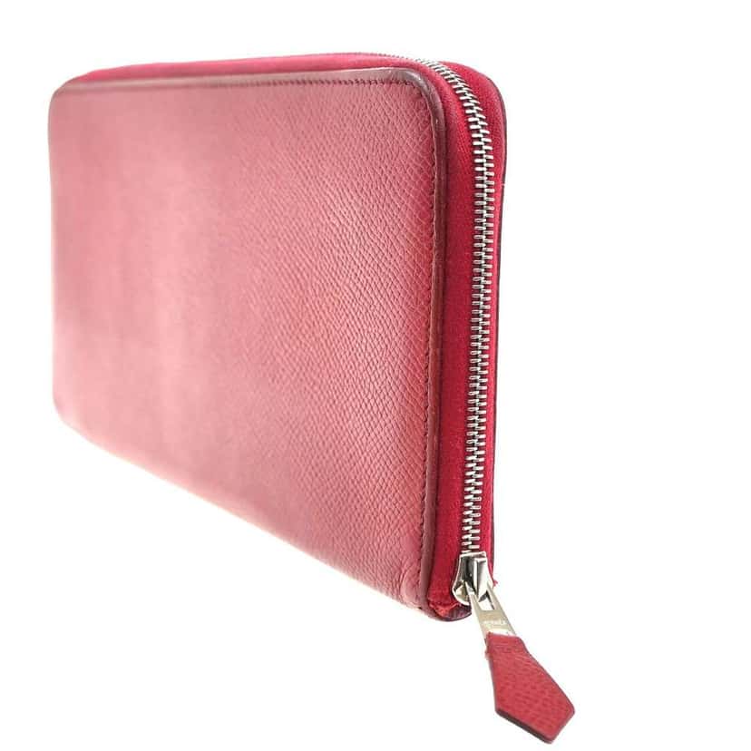 Hermès Azap Zip Around Wallet Red Leather Good condition - Inside View