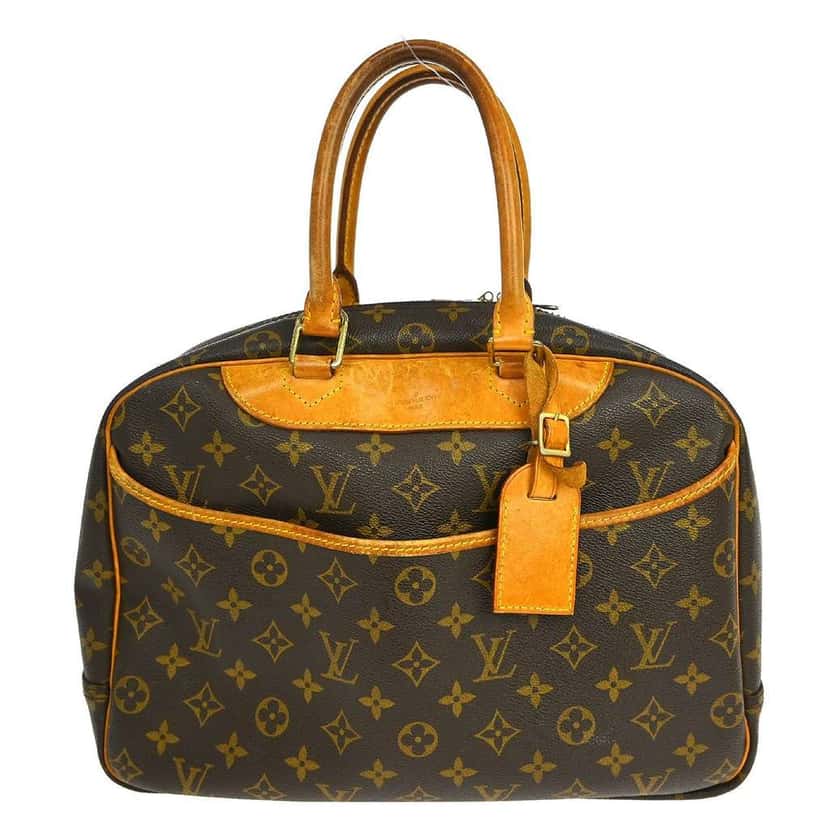 Louis Vuitton Deauville Handbag Brown Canvas Fair condition - Front View