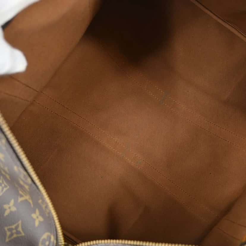 Louis Vuitton Keepall Bag Brown Canvas Fair condition - Inside View