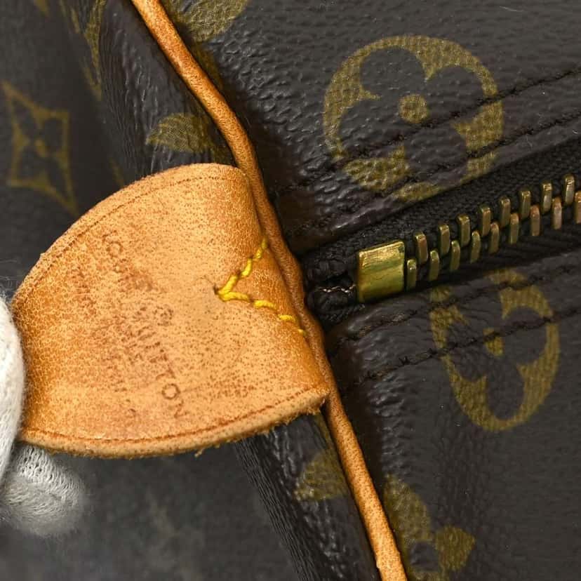 Louis Vuitton Keepall Bag Brown Canvas Fair condition - Model View