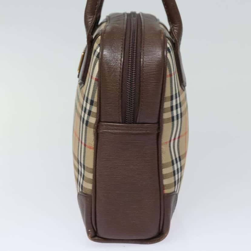 Burberry Nova Check Handbag Beige Canvas Fair condition - Model View