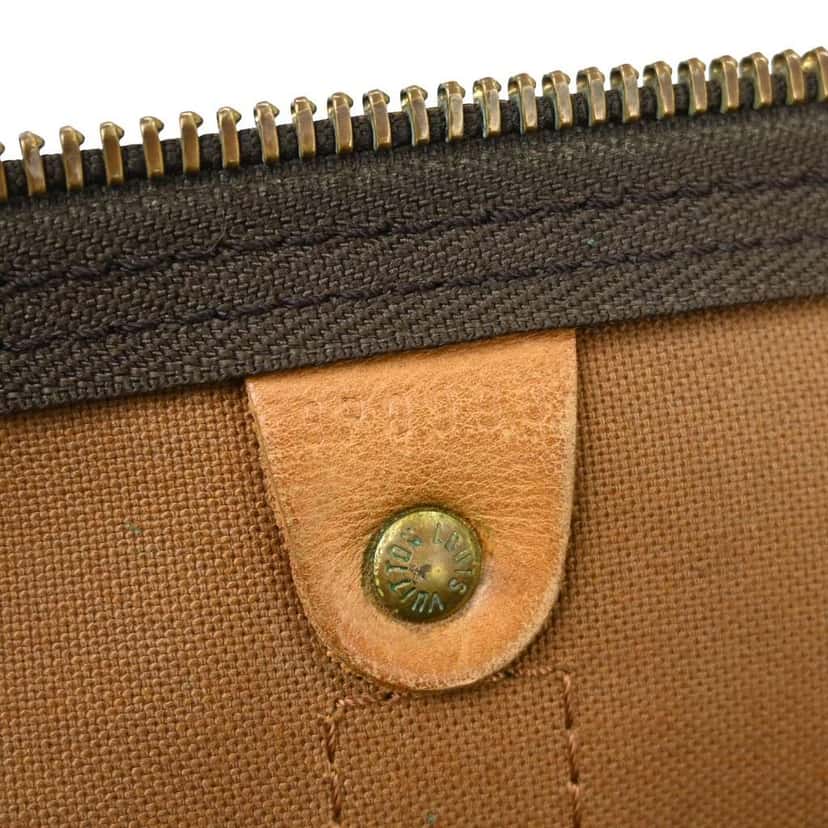 Louis Vuitton Keepall Bag Brown Canvas Fair condition - Model View