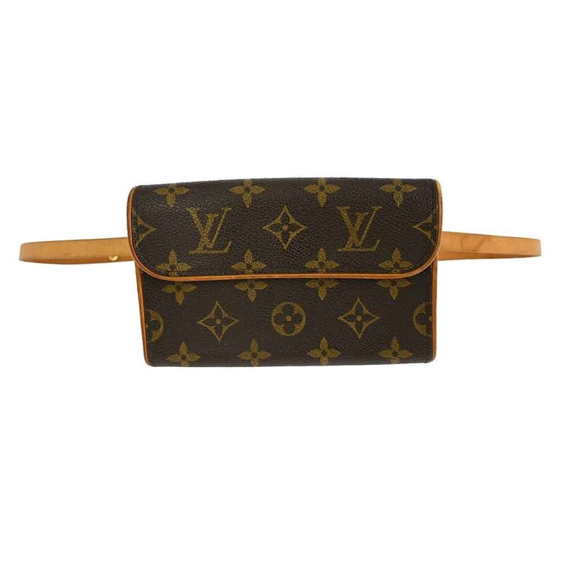Louis Vuitton Florentine Waist Bag Brown Canvas Fair condition - Front View