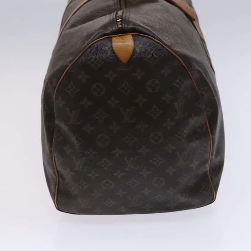 Louis Vuitton Keepall Bag Brown Canvas Fair condition - Model View