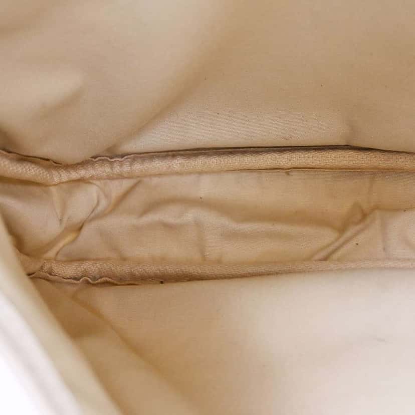 Louis Vuitton Saumur Handbag White Canvas Good condition - Inside View