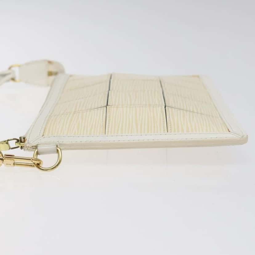 Louis Vuitton Delmonico Pochette Beige Leather Good condition - Model View