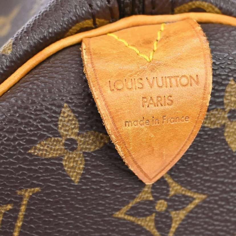 Louis Vuitton Keepall Bag Brown Canvas Fair condition - Model View