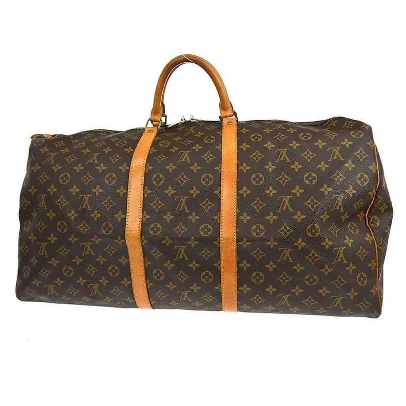 Louis Vuitton Keepall Bag Brown Canvas Good condition - Back View
