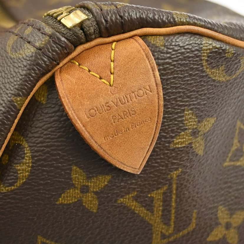 Louis Vuitton Keepall Bag Brown Canvas Fair condition - Model View