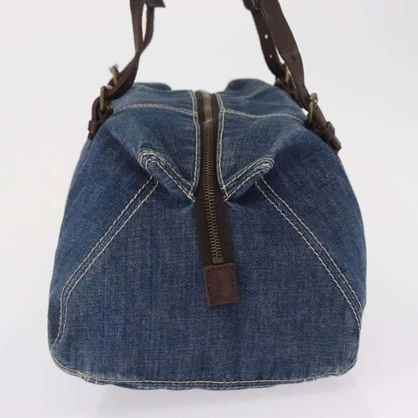 Miu Miu Shoulder Bag Blue Canvas Good condition - Inside View