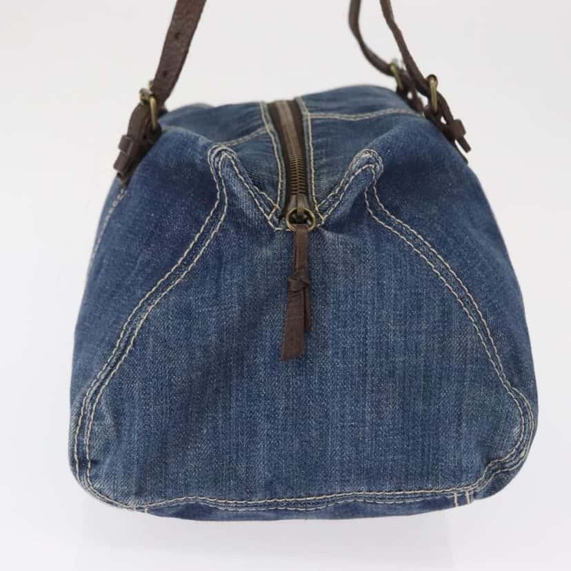 Miu Miu Shoulder Bag Blue Canvas Good condition - Model View