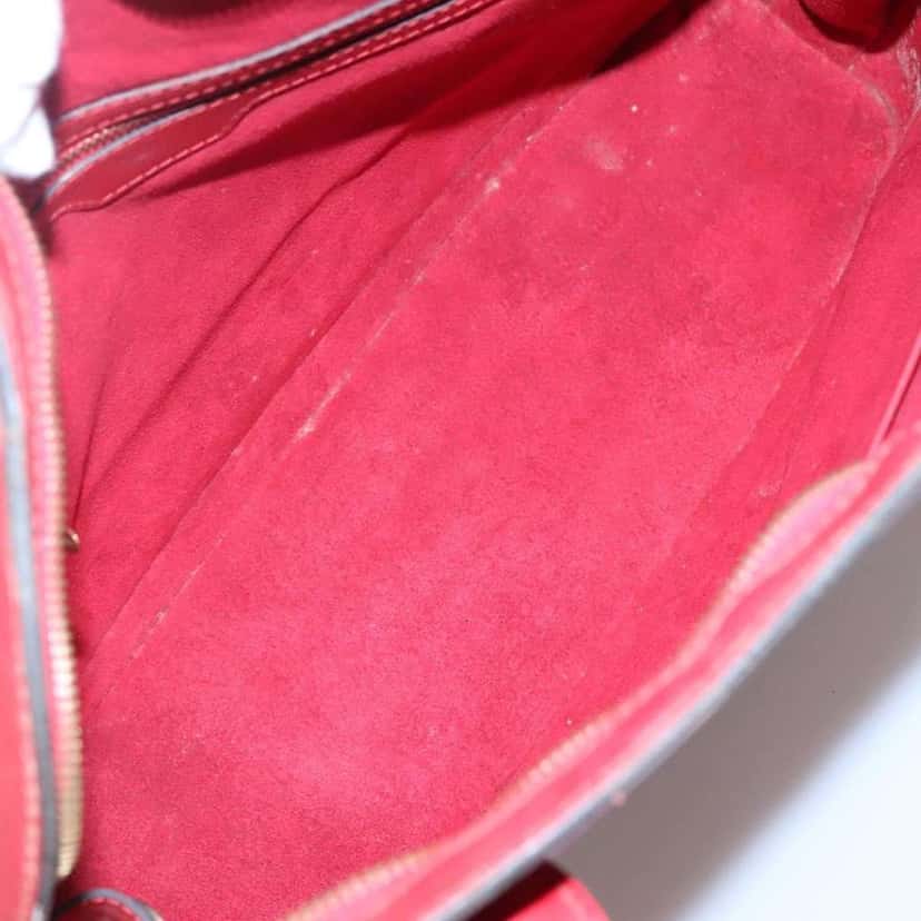 Louis Vuitton Lussac Handbag Red Leather Fair condition - Box View