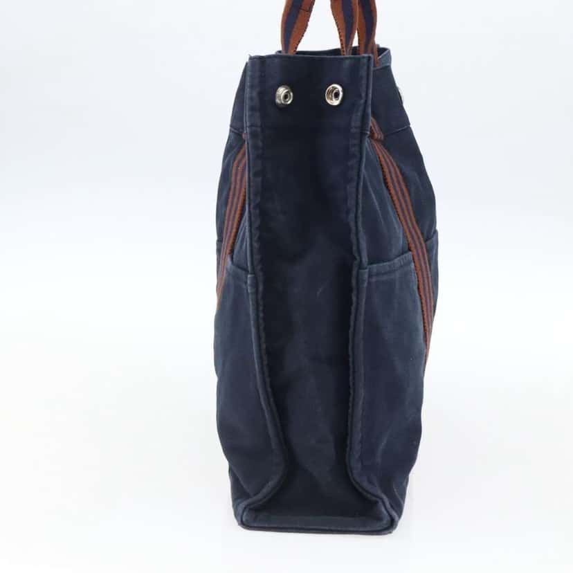 Hermès Fourre Tout Tote Navy Canvas Fair condition - Inside View
