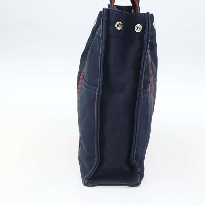 Hermès Fourre Tout Tote Navy Canvas Fair condition - Model View