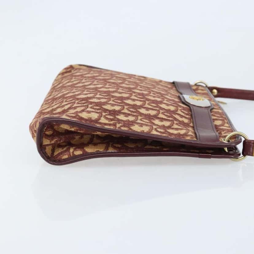 Christian Dior Trotter shoulder bag Red Canvas Fair condition - Inside View