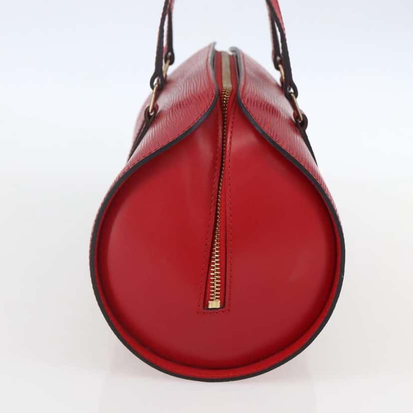 Louis Vuitton Soufflot Handbag Red Leather Good condition - Model View