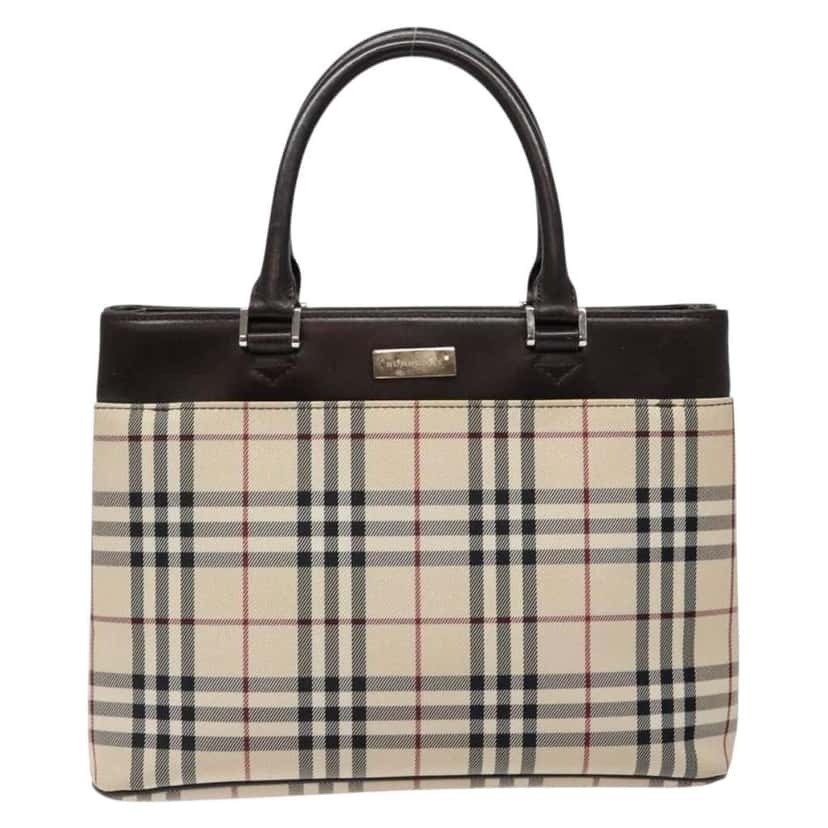 Burberry Nova Check Tote Beige Good condition - Front View