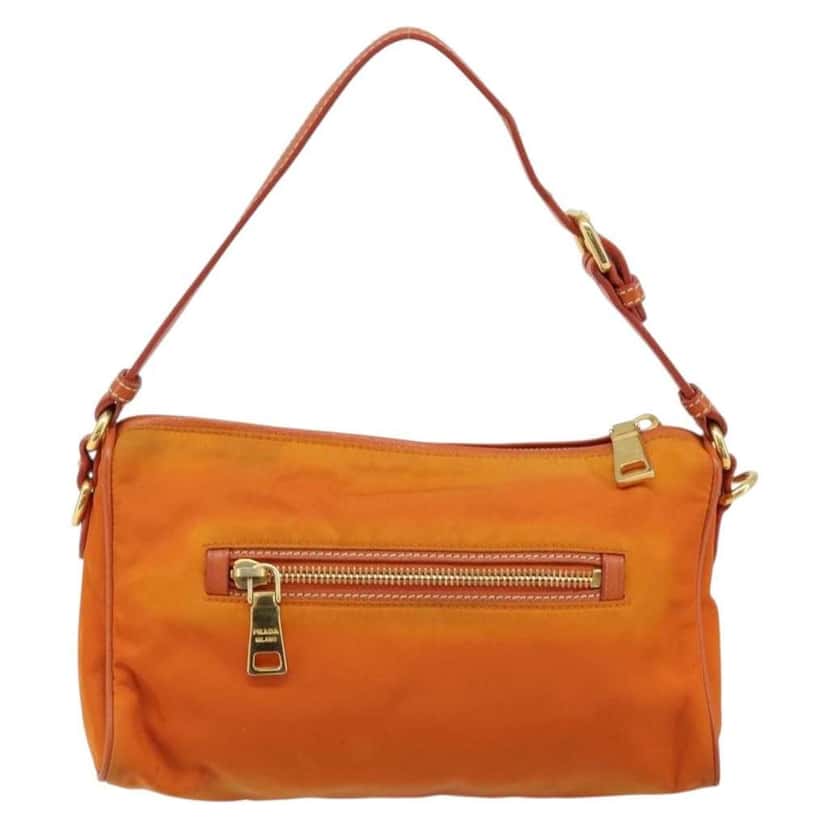 Prada Front Zip Hobo Orange Good condition - Back View
