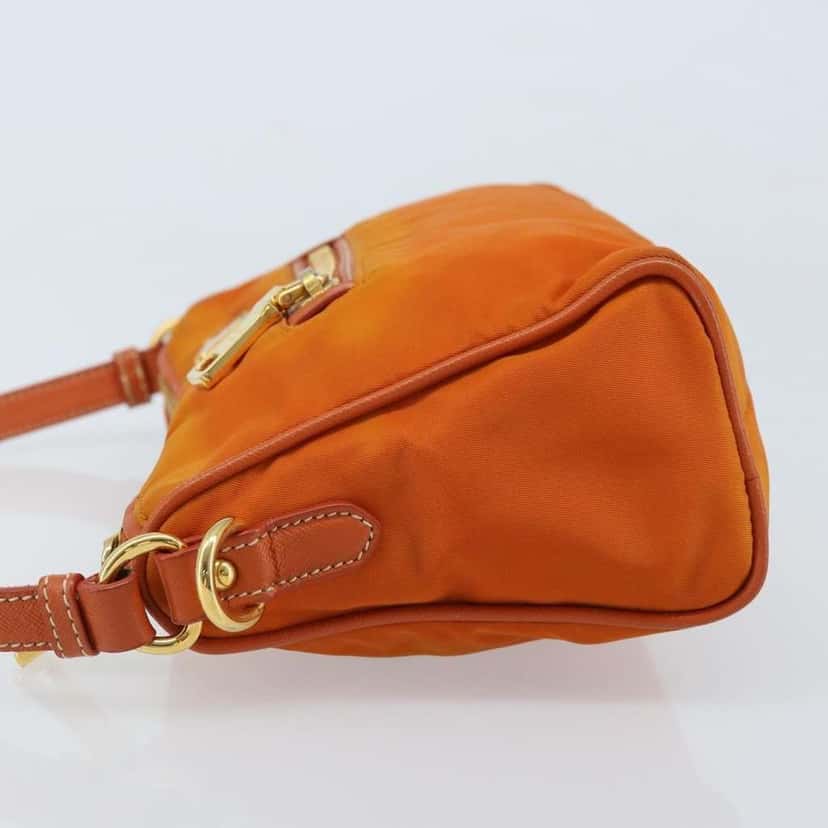 Prada Front Zip Hobo Orange Good condition - Model View