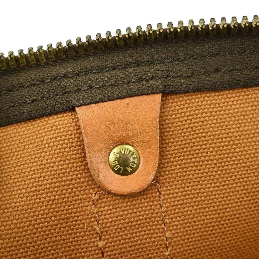Louis Vuitton Keepall Bag Brown Canvas Fair condition - Box View