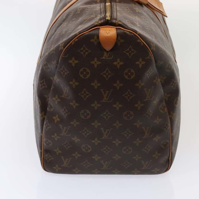 Louis Vuitton Keepall Bag Brown Canvas Fair condition - Model View