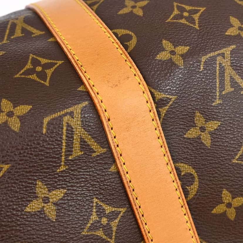 Louis Vuitton Keepall Bandouliere Bag Brown Canvas Good condition - Model View
