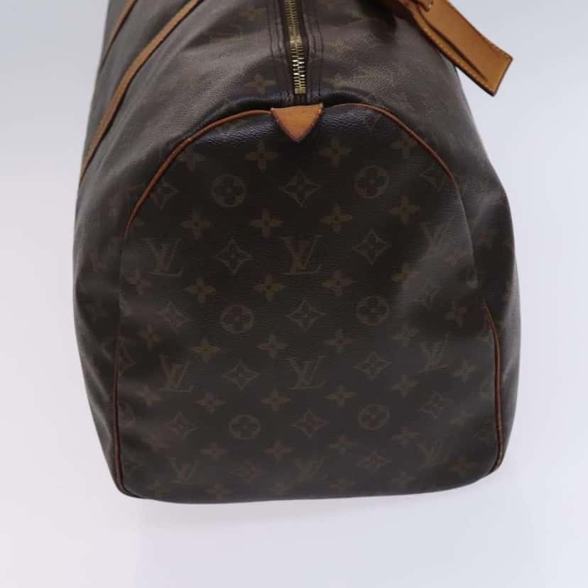 Louis Vuitton Keepall Bag Brown Canvas Fair condition - Model View