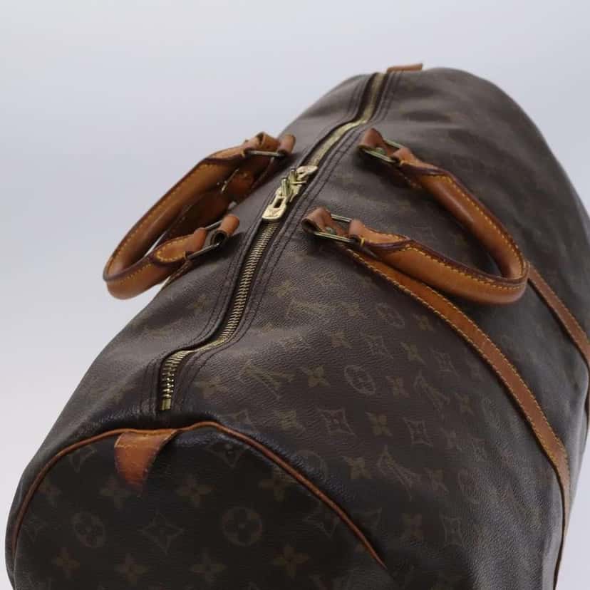 Louis Vuitton Keepall Bag Brown Canvas Fair condition - Box View