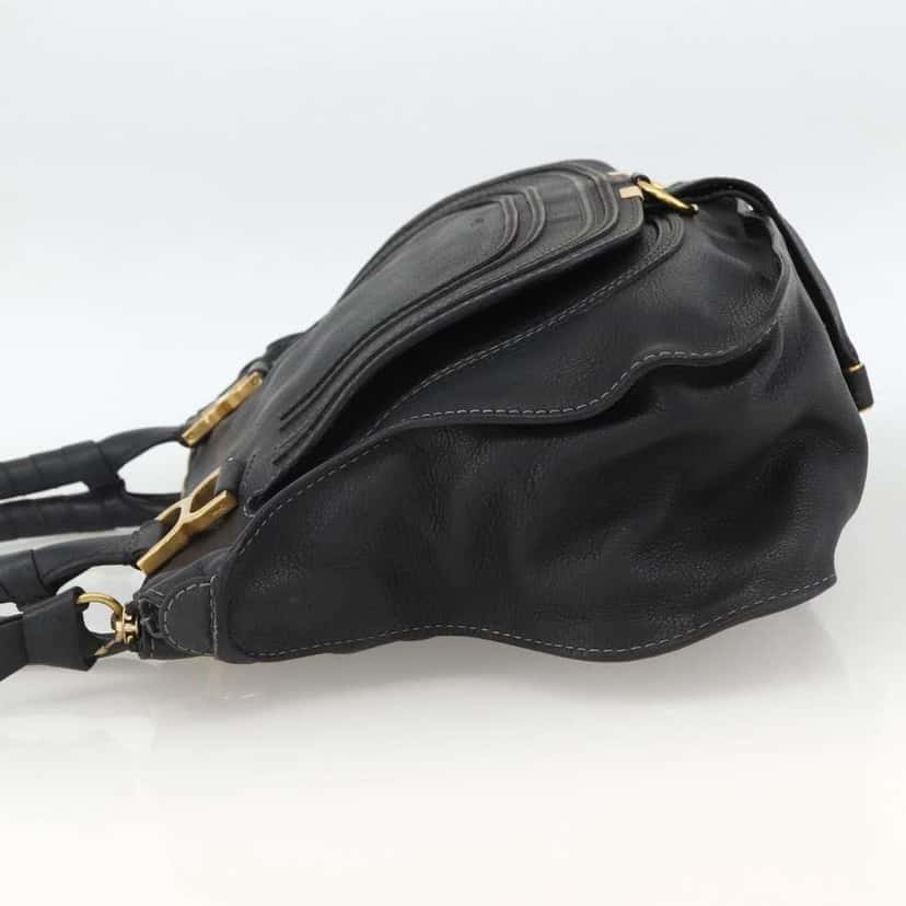 Chloe Marcie Top Handle Bag Black Leather Good condition - Inside View