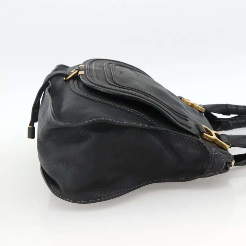 Chloe Marcie Top Handle Bag Black Leather Good condition - Model View