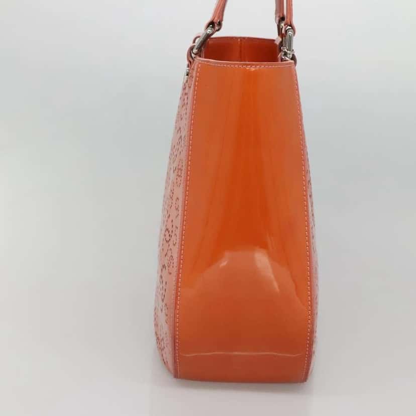 Chanel CC No.5 Shopping Tote Orange Good condition - Inside View