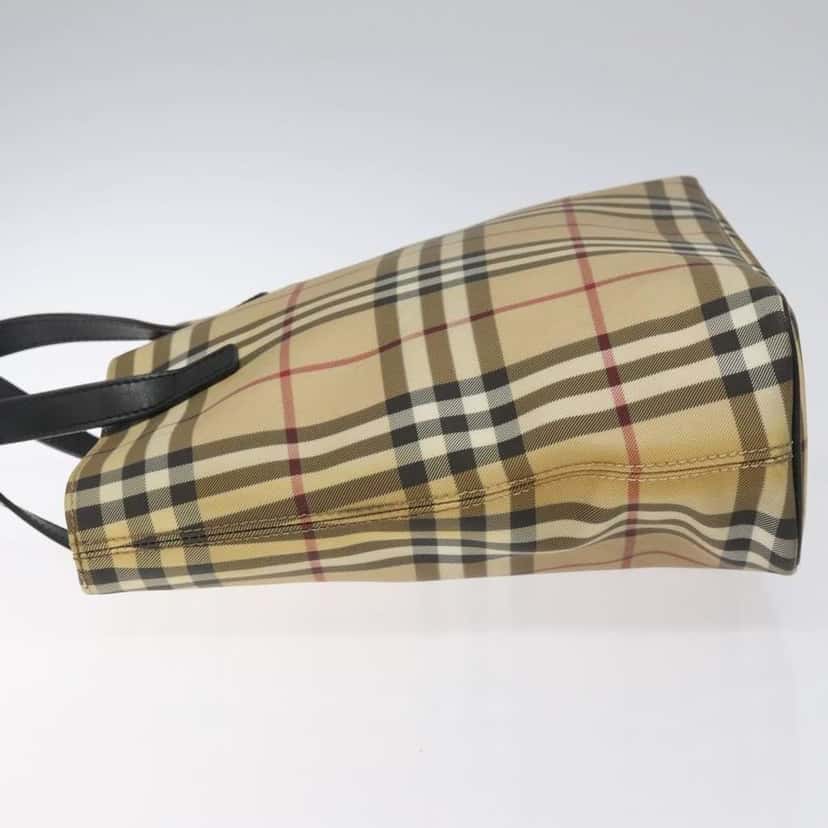 Burberry Nova Check Tote Beige Canvas Good condition - Model View