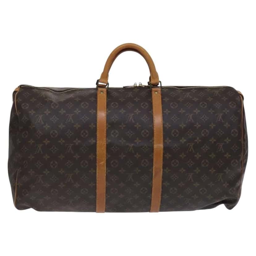 Louis Vuitton Keepall Bag Brown Canvas Fair condition - Back View