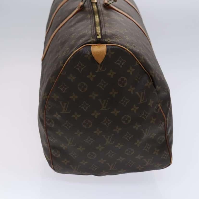 Louis Vuitton Keepall Bag Brown Canvas Fair condition - Model View