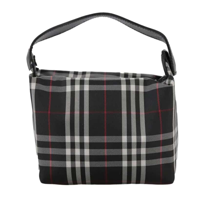 Burberry Nova Check Handbag Black Good condition - Back View