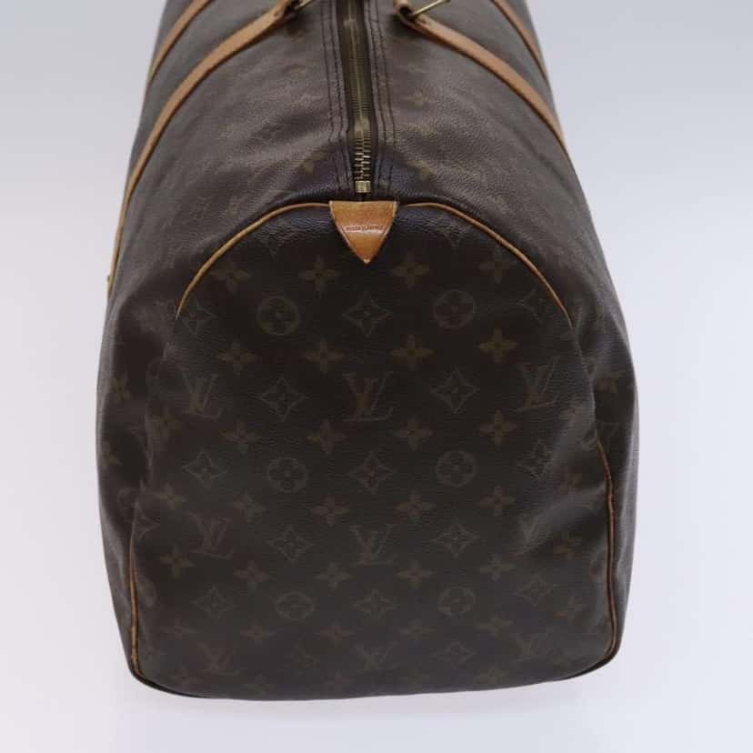 Louis Vuitton Keepall Bag Brown Canvas Fair condition - Model View