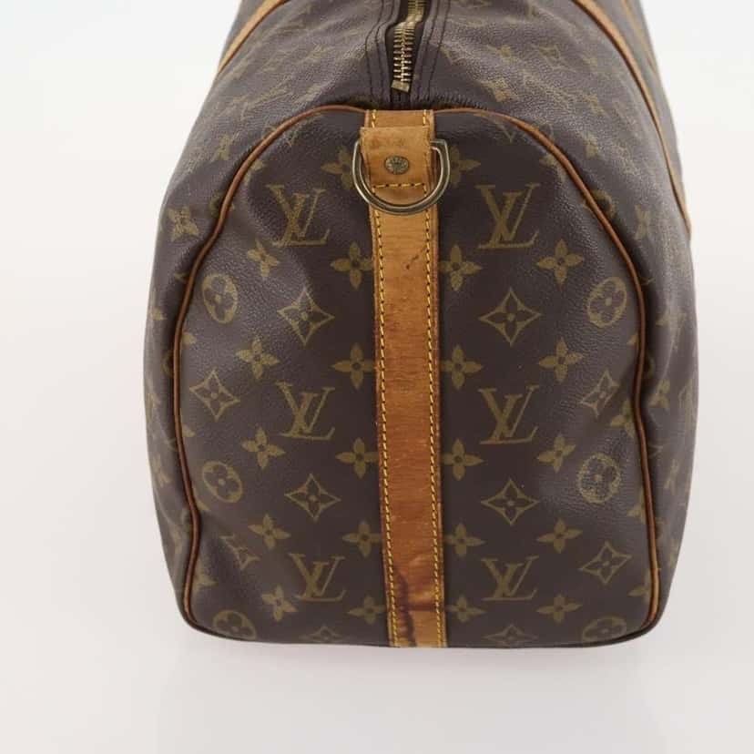 Louis Vuitton Keepall Bandouliere Bag Brown Canvas Fair condition - Inside View