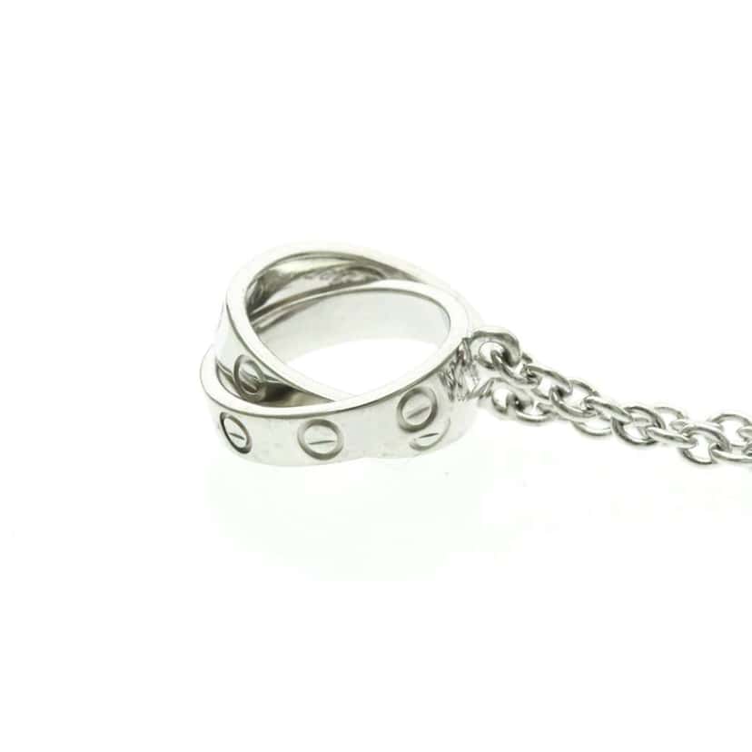 Cartier Love Interlocking Necklace Silver Good condition - Inside View