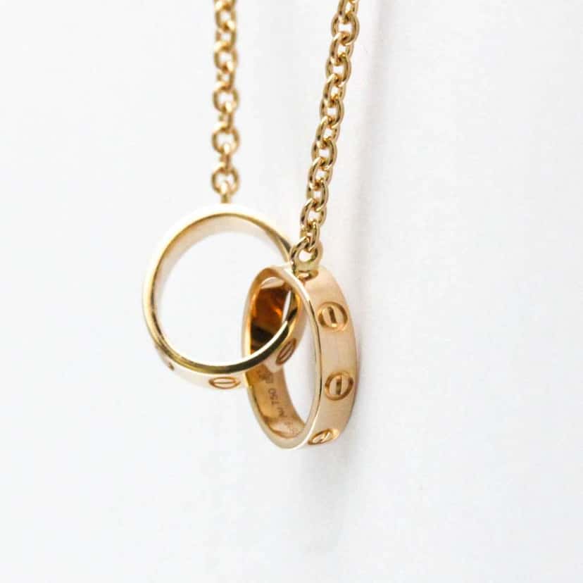 Cartier Love Interlocking Necklace Gold Good condition - Inside View