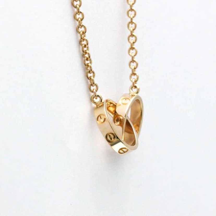 Cartier Love Interlocking Necklace Gold Good condition - Model View