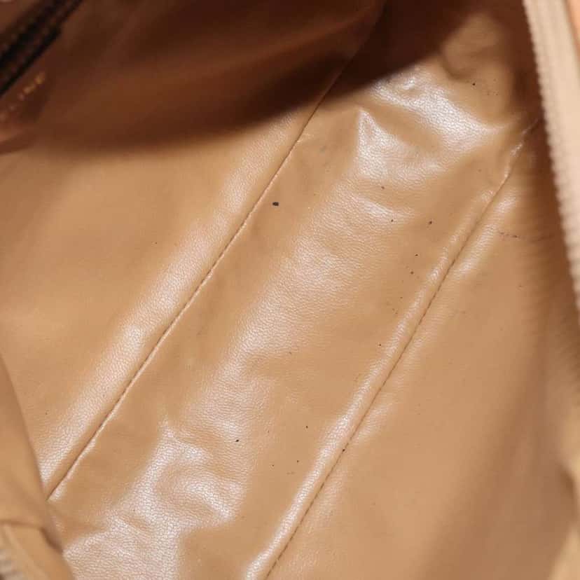 Celine Vintage Macadam Shoulder Bag Beige Canvas Good condition - Box View