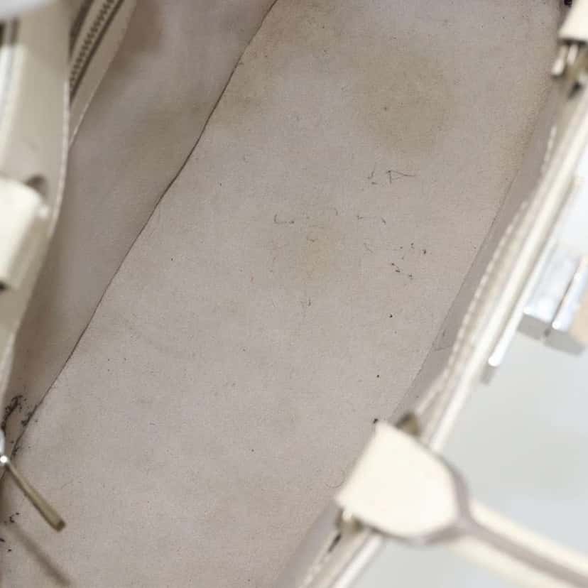 Louis Vuitton Mirabeau Handbag Ecru Leather Good condition - Box View