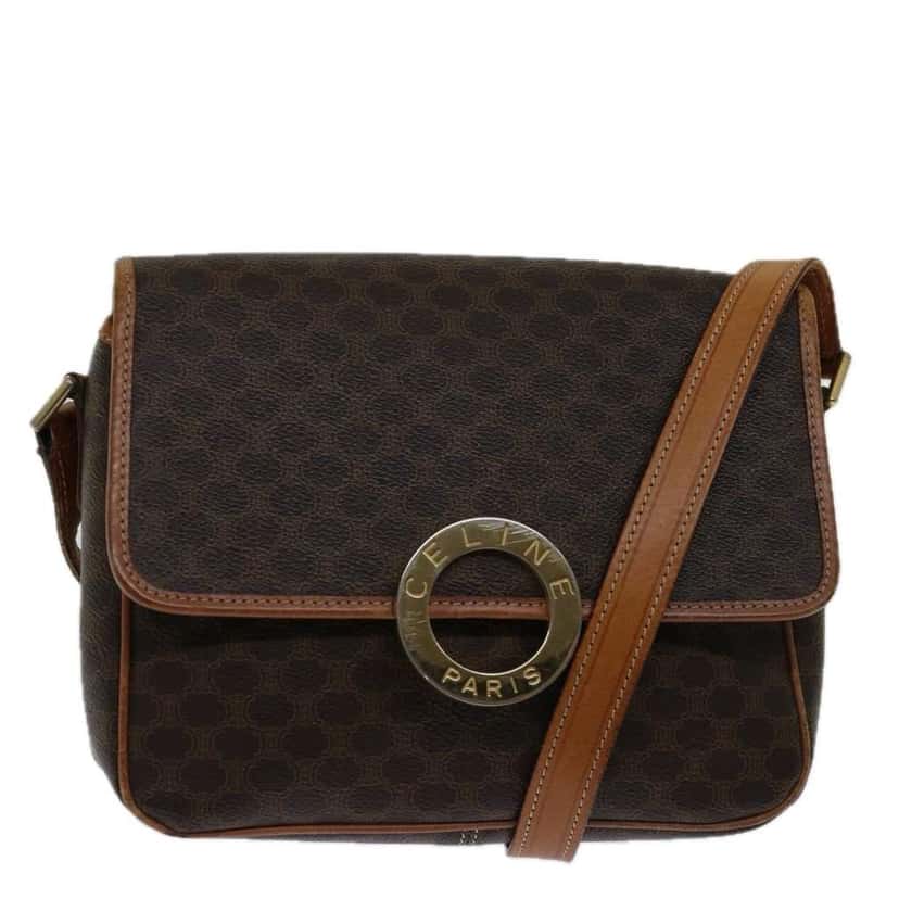 Celine Macadam Shoulder Bag Brown Good condition - Front View