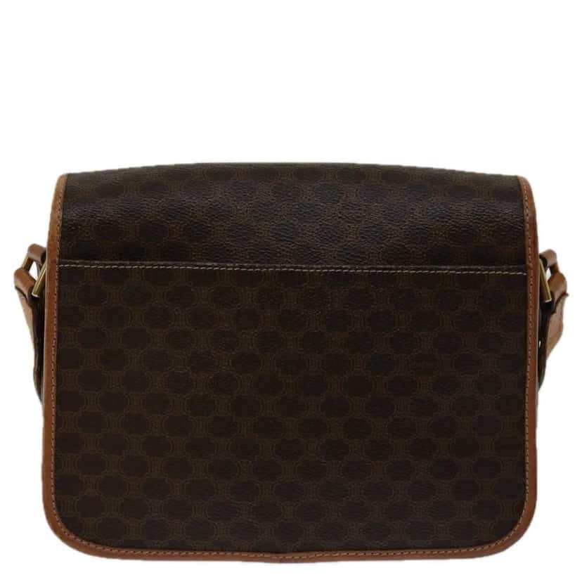 Celine Macadam Shoulder Bag Brown Good condition - Back View