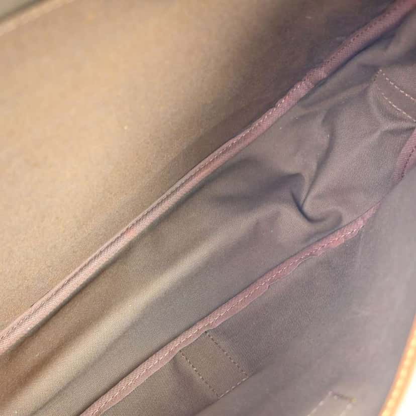 Louis Vuitton Saumur Handbag Brown Canvas Good condition - Inside View
