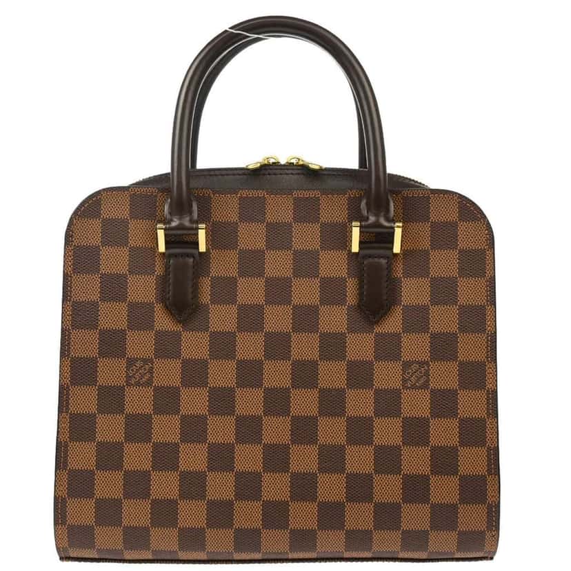 Louis Vuitton Triana Bag Brown Canvas Good condition - Front View