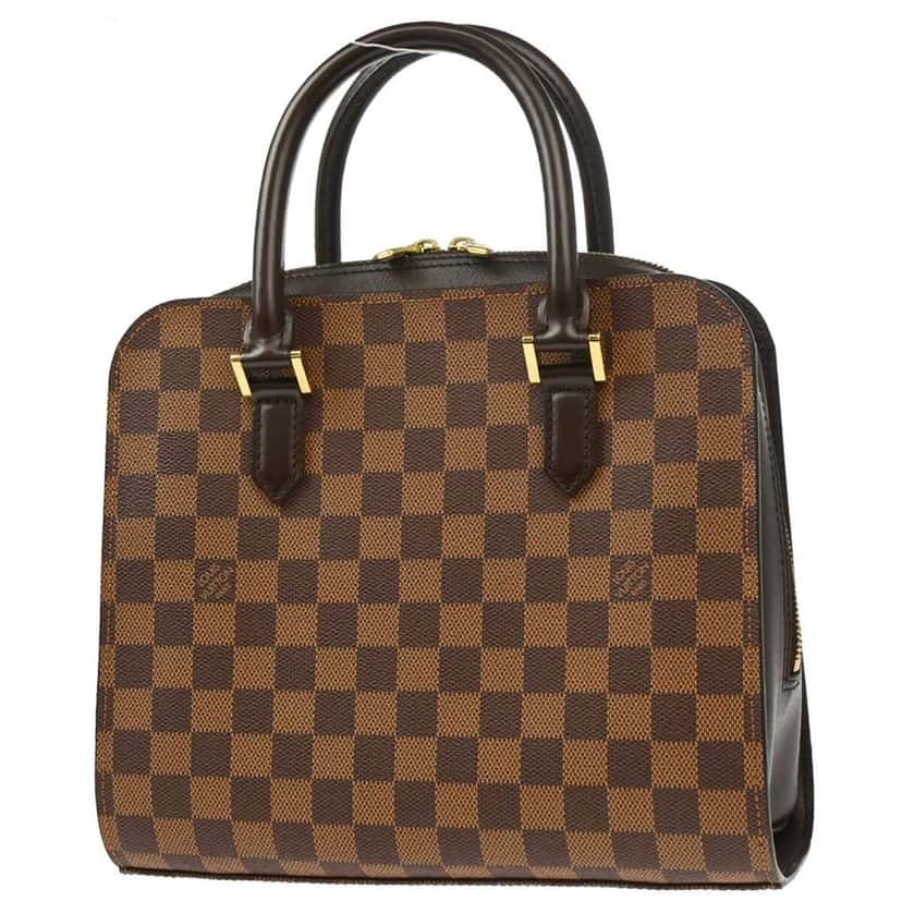 Louis Vuitton Triana Bag Brown Canvas Good condition - Back View