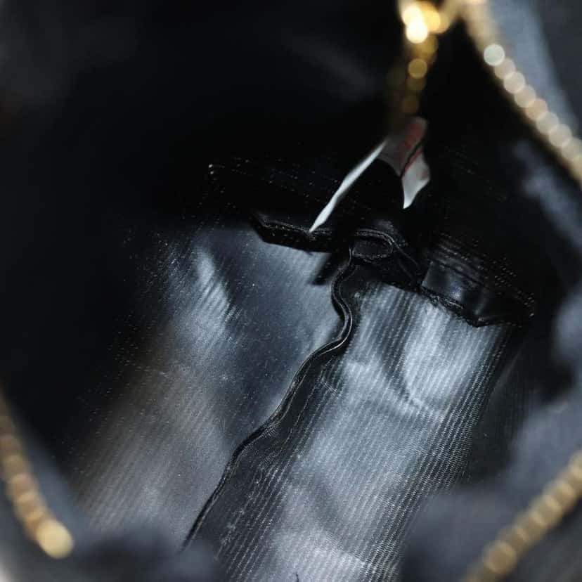 Celine Circle Logo Pouch Black Good condition - Box View