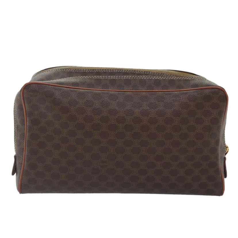 Celine Macadam Pochette Brown Canvas Good condition - Back View