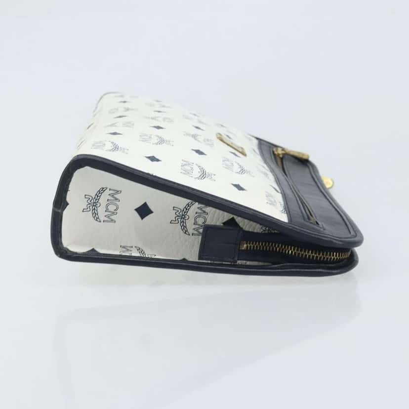 Mcm Visetos pouch White Canvas Good condition - Inside View